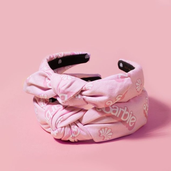 Lele Sadoughi X Barbie printed knotted headband - Picture 3 of 3